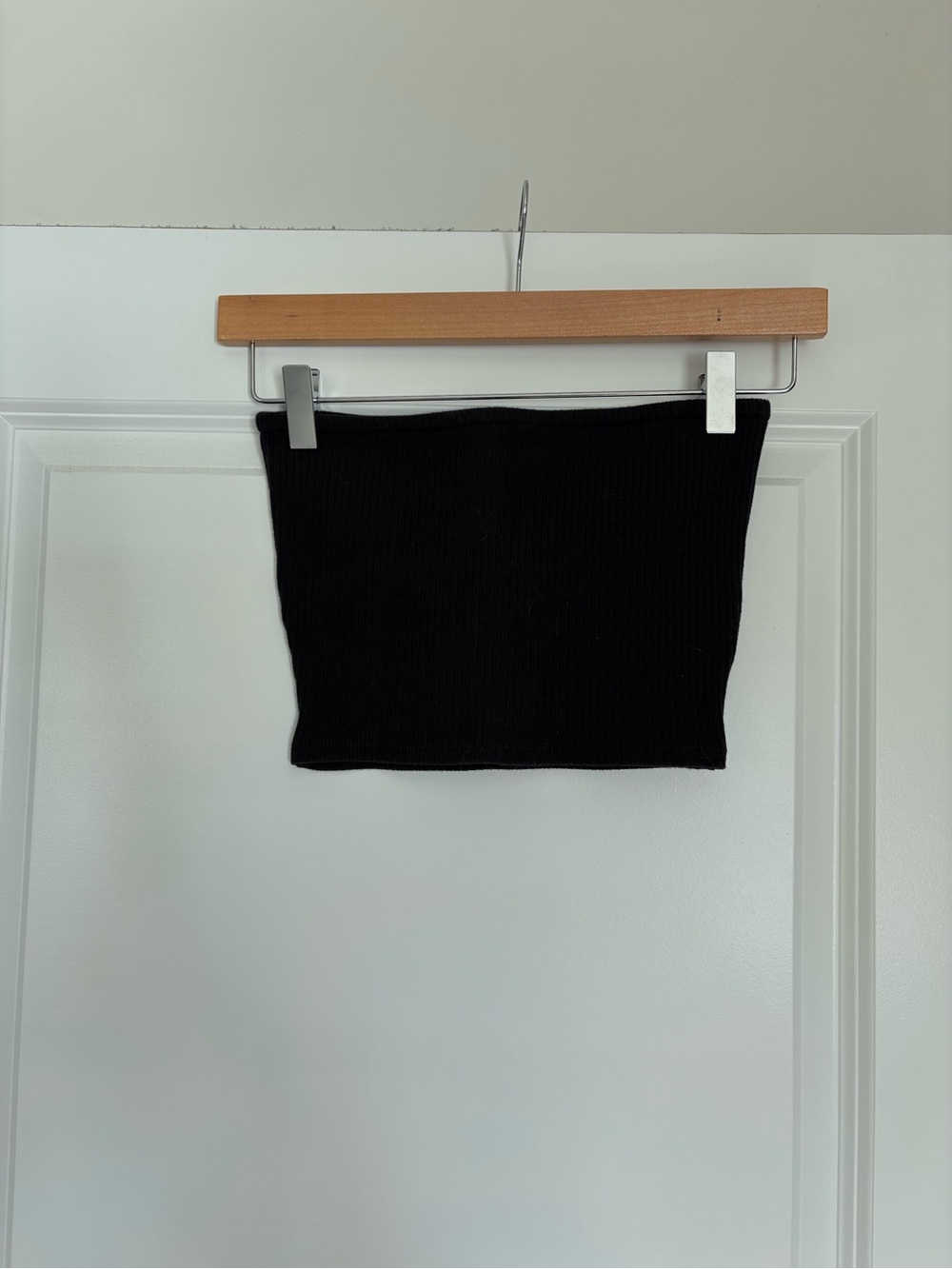 Urban Outfitters Black Ribbed Crop Top